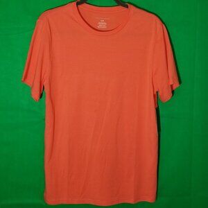 Geoffrey Beene Men Small Coral Short Sleeve T-shirt Casual Plain Soft NWT